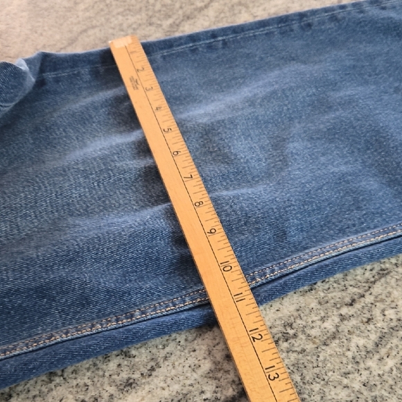 Universal Thread Size 8 90's Baggy Midrise Wide Leg Large Cuff Button Fly Jeans - Picture 15 of 16
